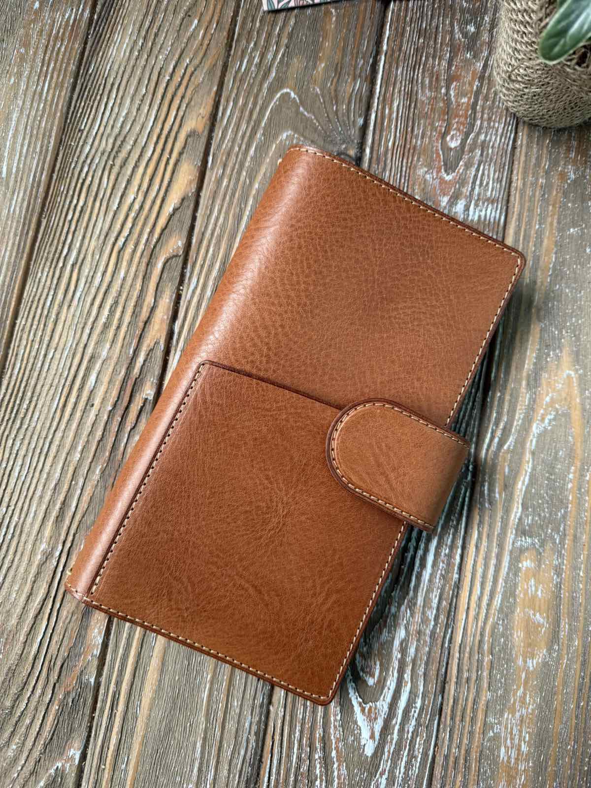 Standard TN Leather Cover — Ready to Ship | Marrone Outside / Undyed Inside