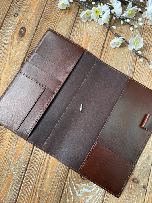 Ready To Ship A5 - Slim Leather Planner Cover – T.Moro