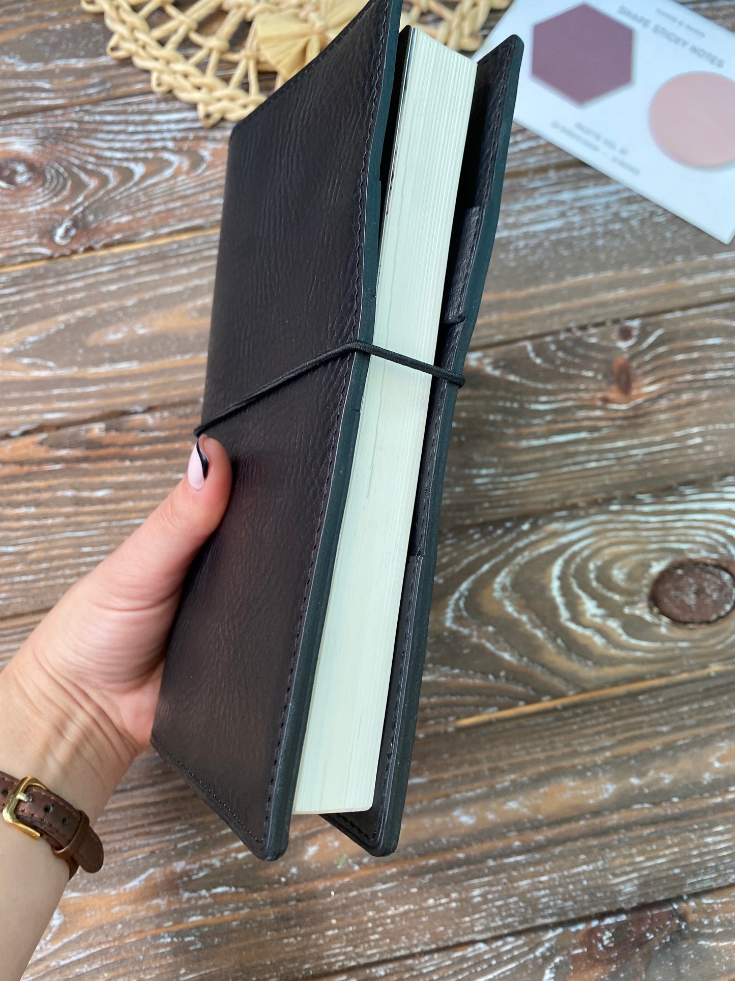 Hobonichi Weeks Leather Cover – Fits with Clear Cover – Snap or Elastic
