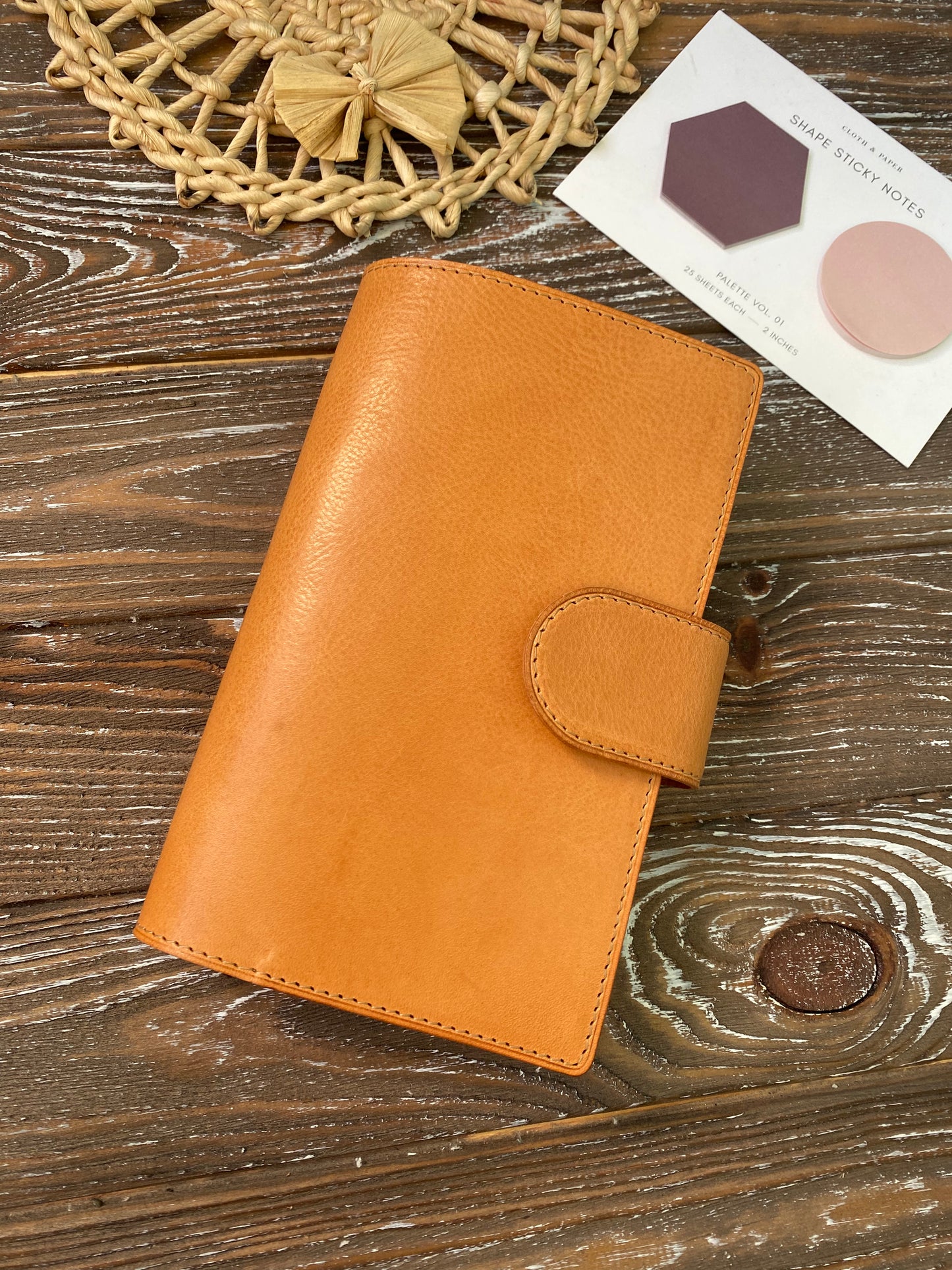 Hobonichi Weeks Leather Cover – Fits with Clear Cover – Snap or Elastic
