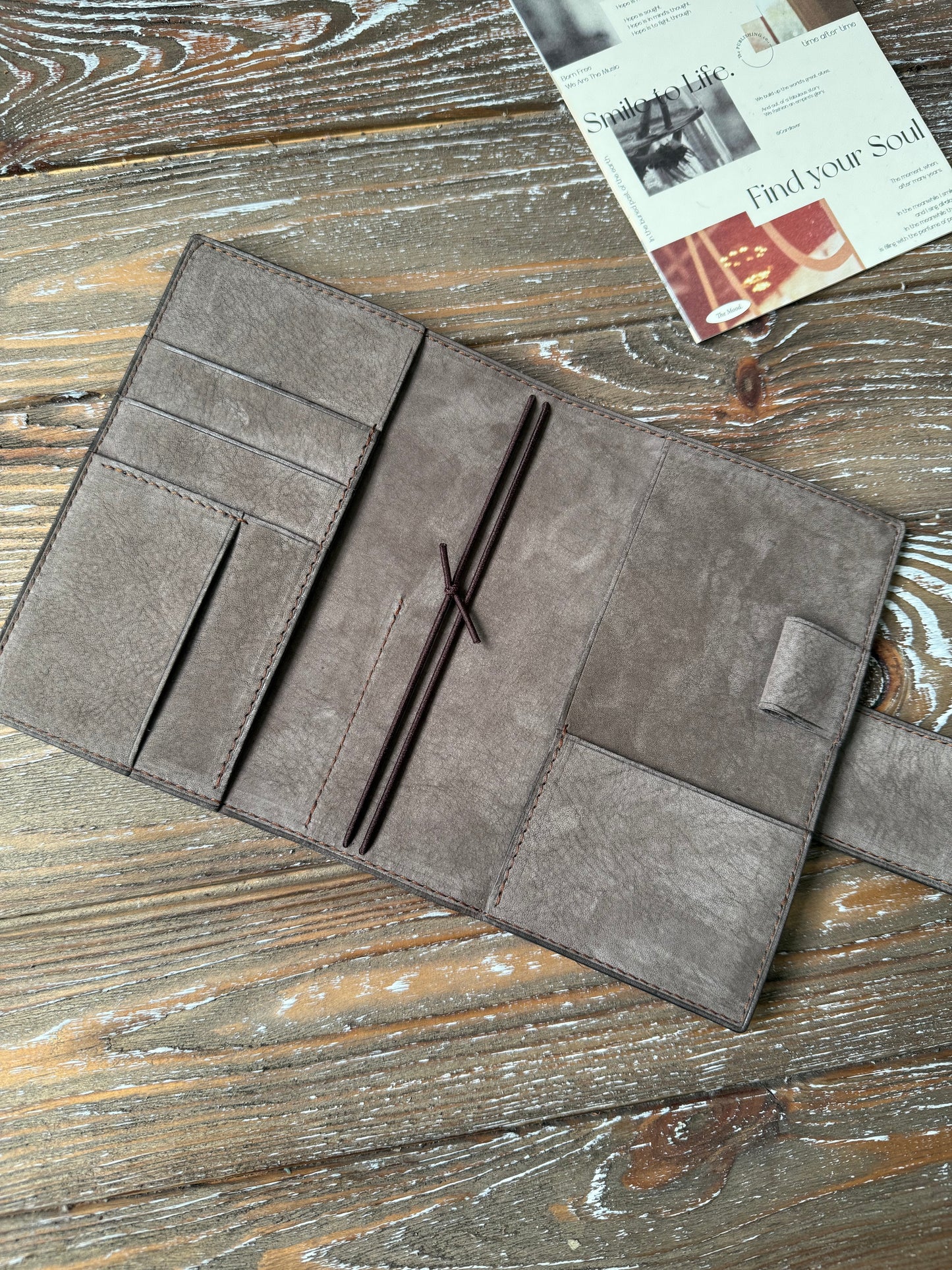 Nubuck Leather Planner Cover - Multiply sizes