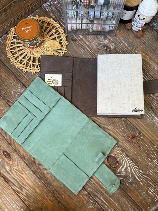 Filoplanner Leather Cover for Allie Ryaz Chunky Notebook with Nubuck Lining
