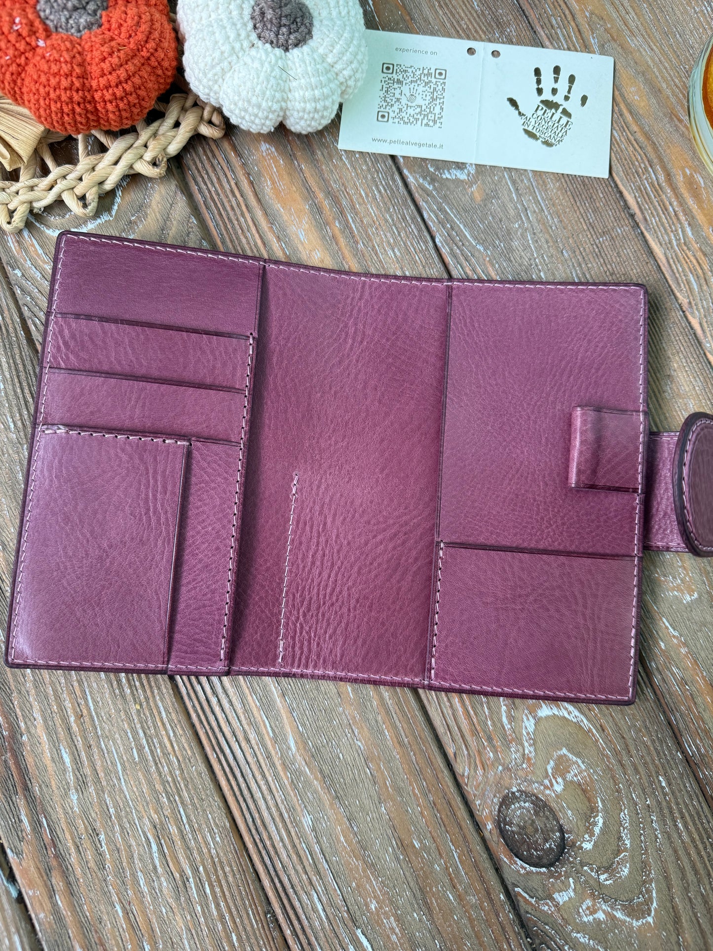 Ready To Ship - Pocket planner cover Viola color