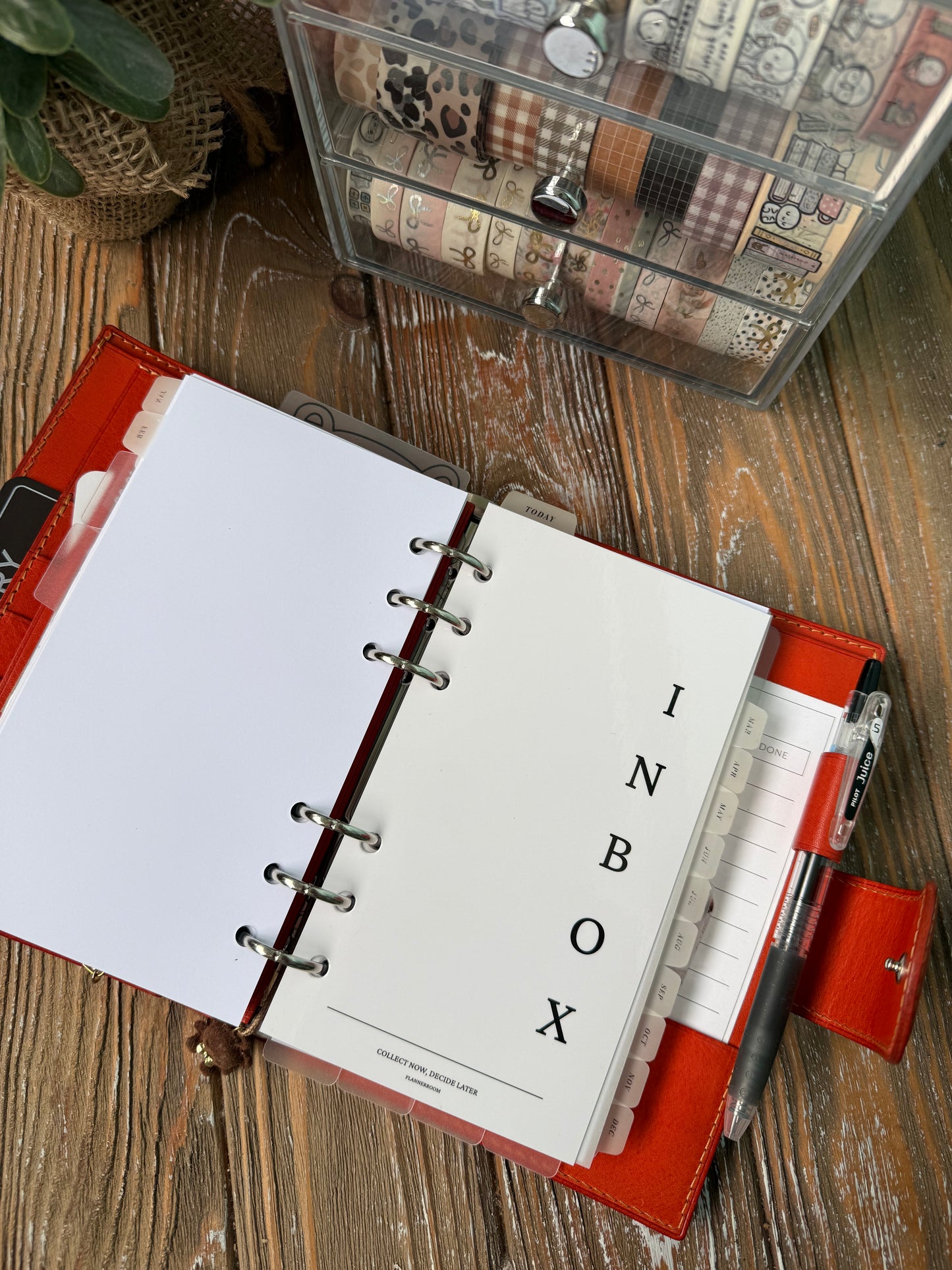 Inbox Dashboard — Personal Rings Size | Laminated Cardstock