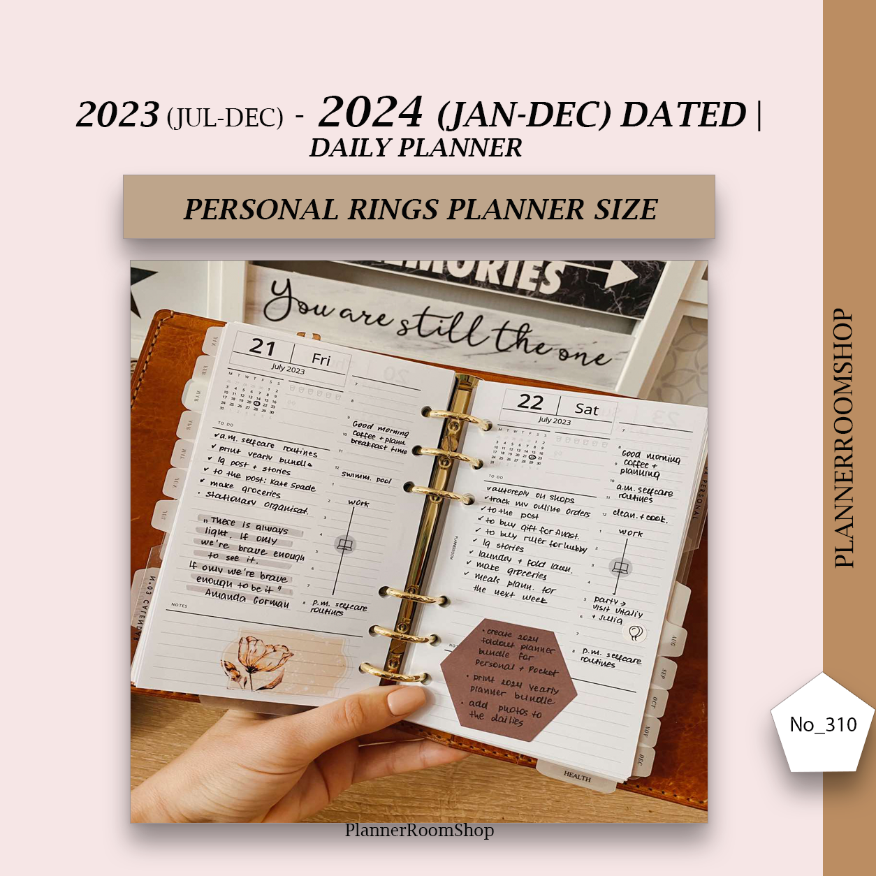 Daily Planner, A6 Printable Planner Inserts, Hourly Planner, Daily