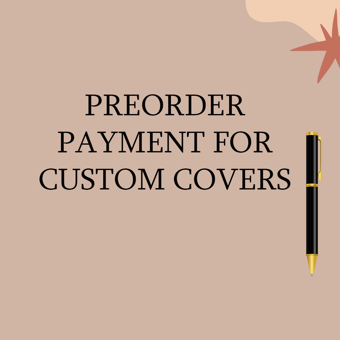 Custom cover preorder
