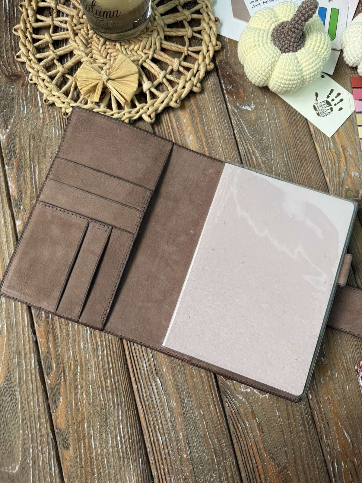 Ready to ship - Nubuck Leather Planner Cover