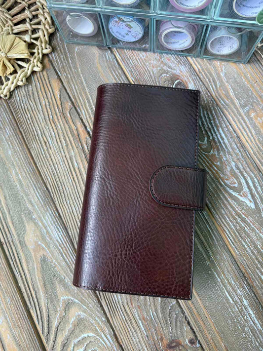 Ready to ship - Standard leather cover - T.Noro color (Sterling Ink)