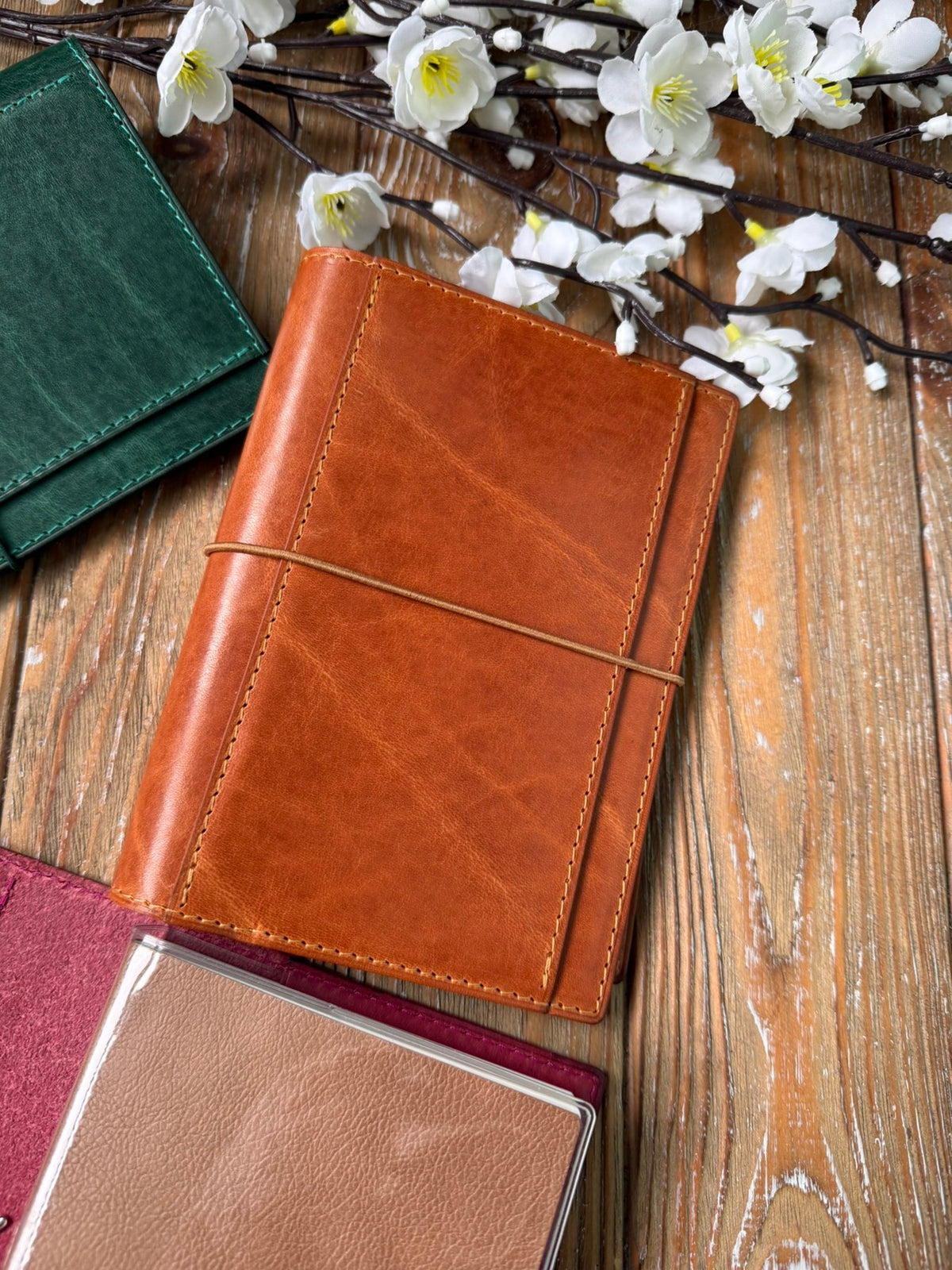 Allie Ryaz (FiloPlanner) - Premium Tuscan Italian Veg Tan Leather – Natural Sheen