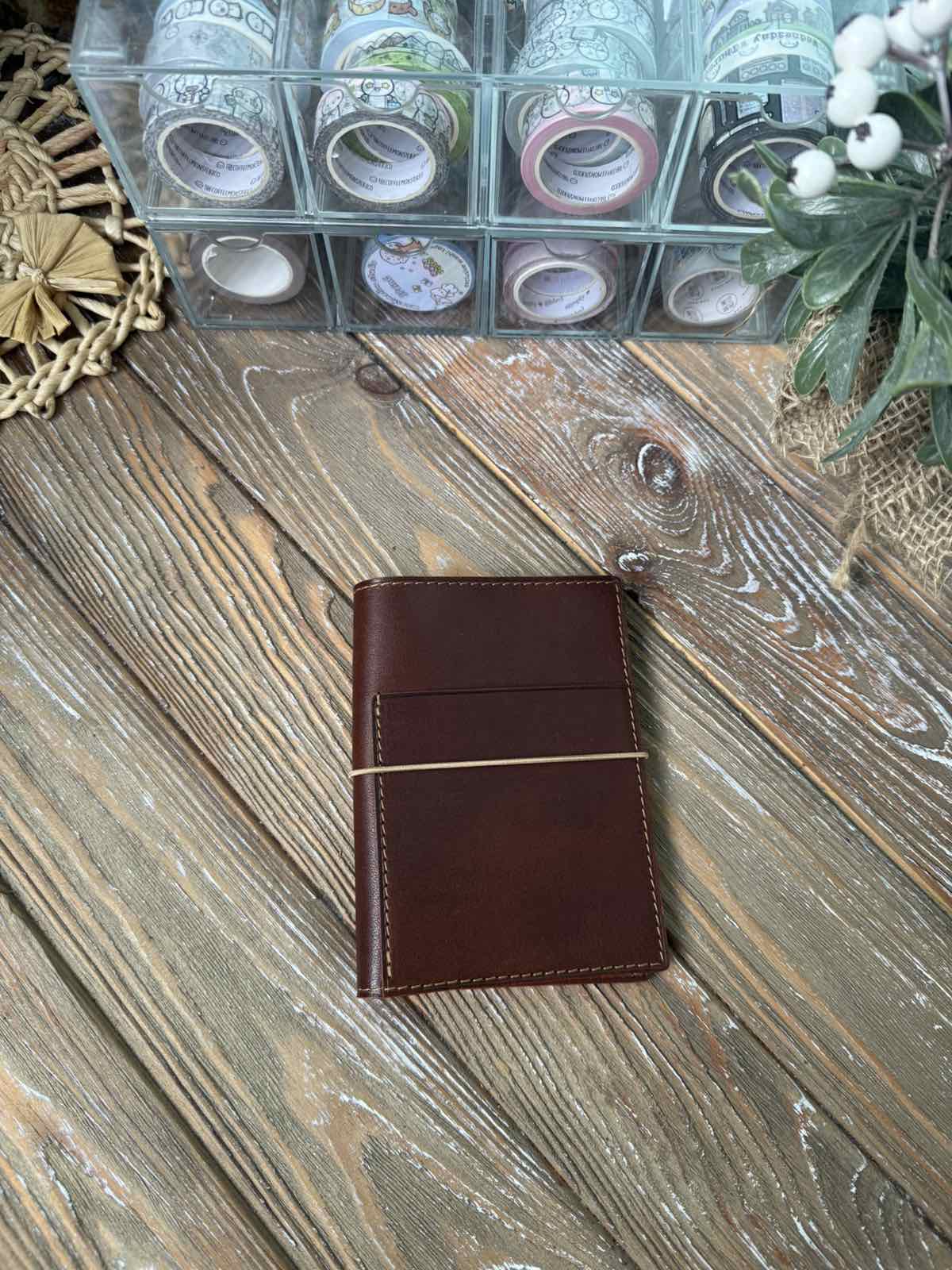 Ready to ship - Limited Edition Brown Missouri Leather Planner Cover
