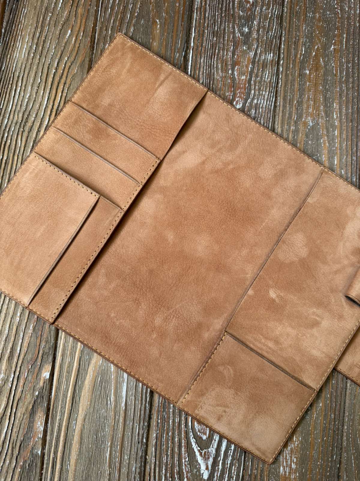 B6 and B6 slim Leather cover with Nubuck inside leather with snap closure