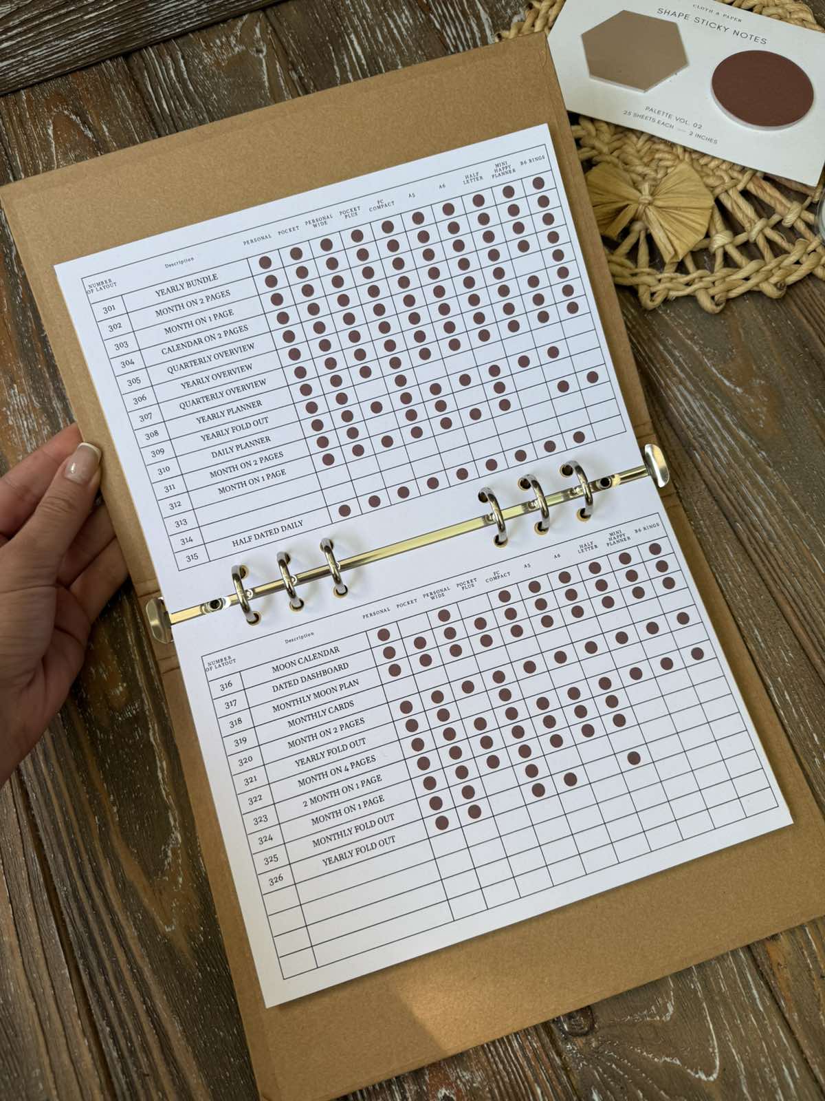 2026 PRINTABLE inserts (all inserts, sizes in 1 file)