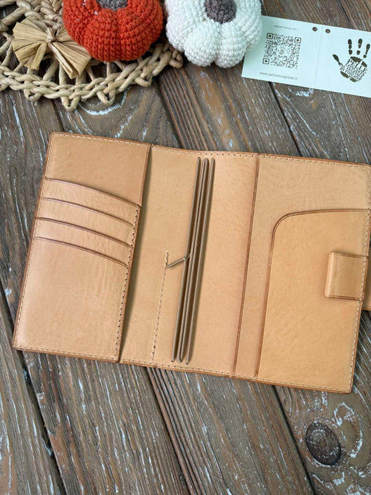 Ready to ship - Pocket TN XL Leather Cover – Fits Moleskine Weekly/Daily – Snap Closure