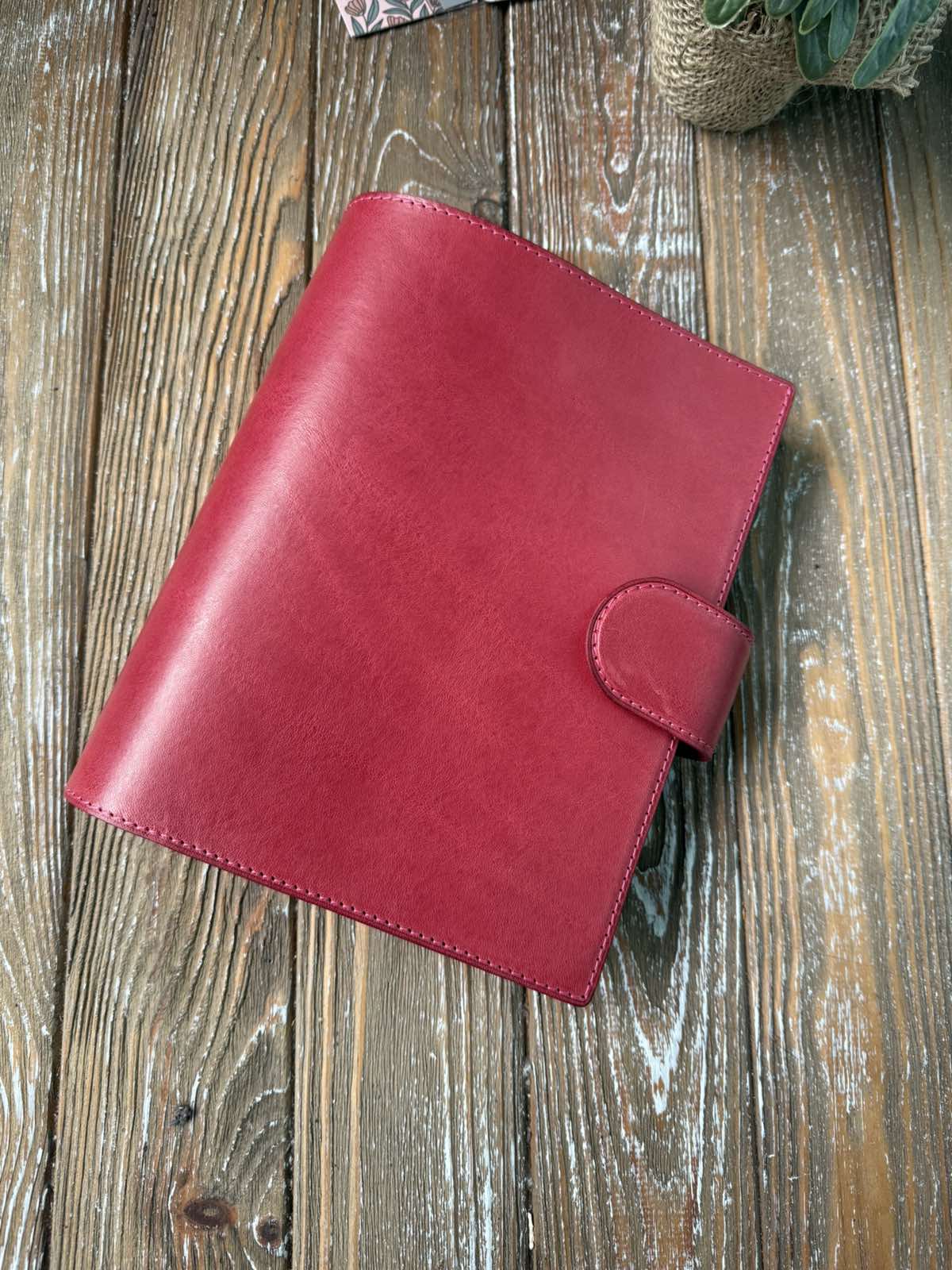 Premium Veg Tan Leather 5 Year Planner Cover A5 A6 | Hobonichi Compatible Journal Cover