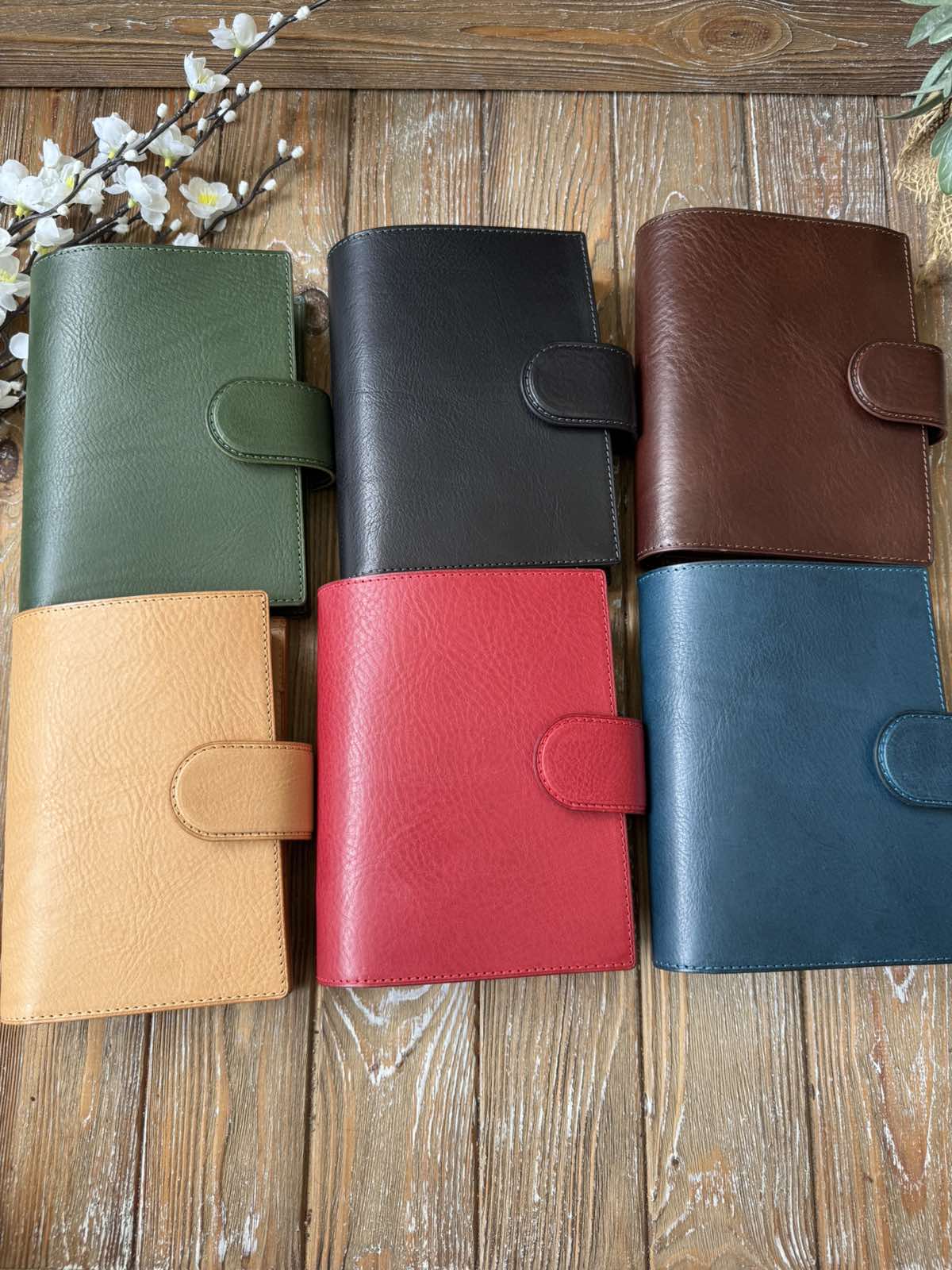 Personal Rings Leather Planner Cover – Handmade & Functional - Preorder