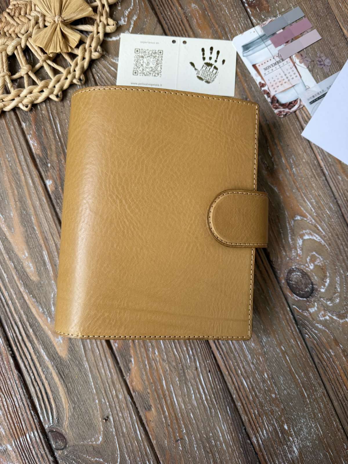 Premium Veg Tan Leather 5 Year Planner Cover A5 A6 | Hobonichi Compatible Journal Cover