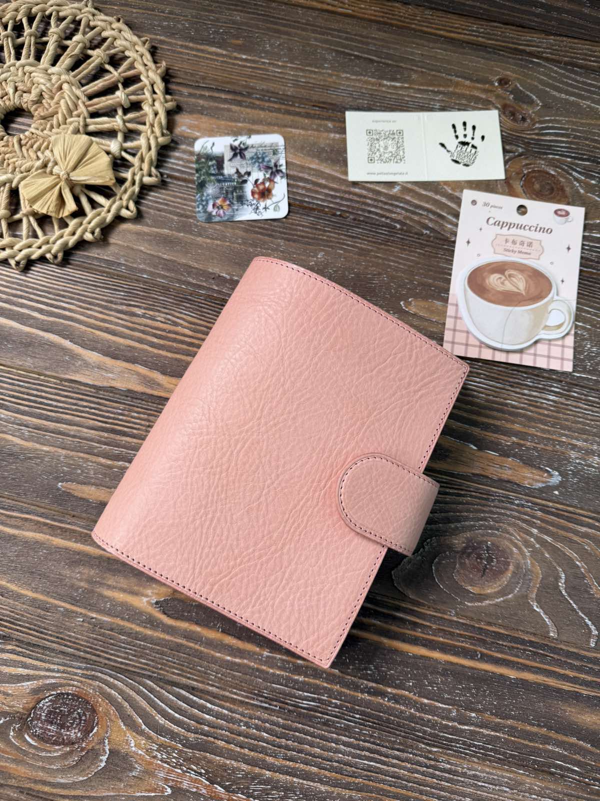 Leather  Cover For RoseyLifePlanner A5 size Flow