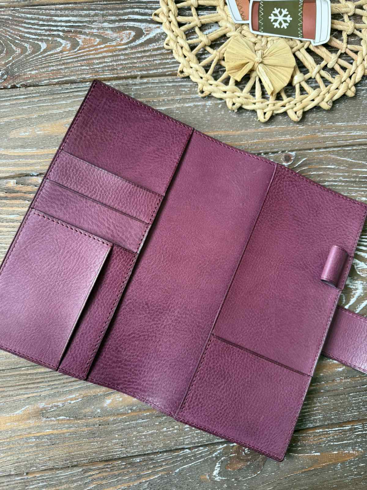 B6 Slim Leather Cover – Veg Tan – Snap closure -Sterling Ink Notebook