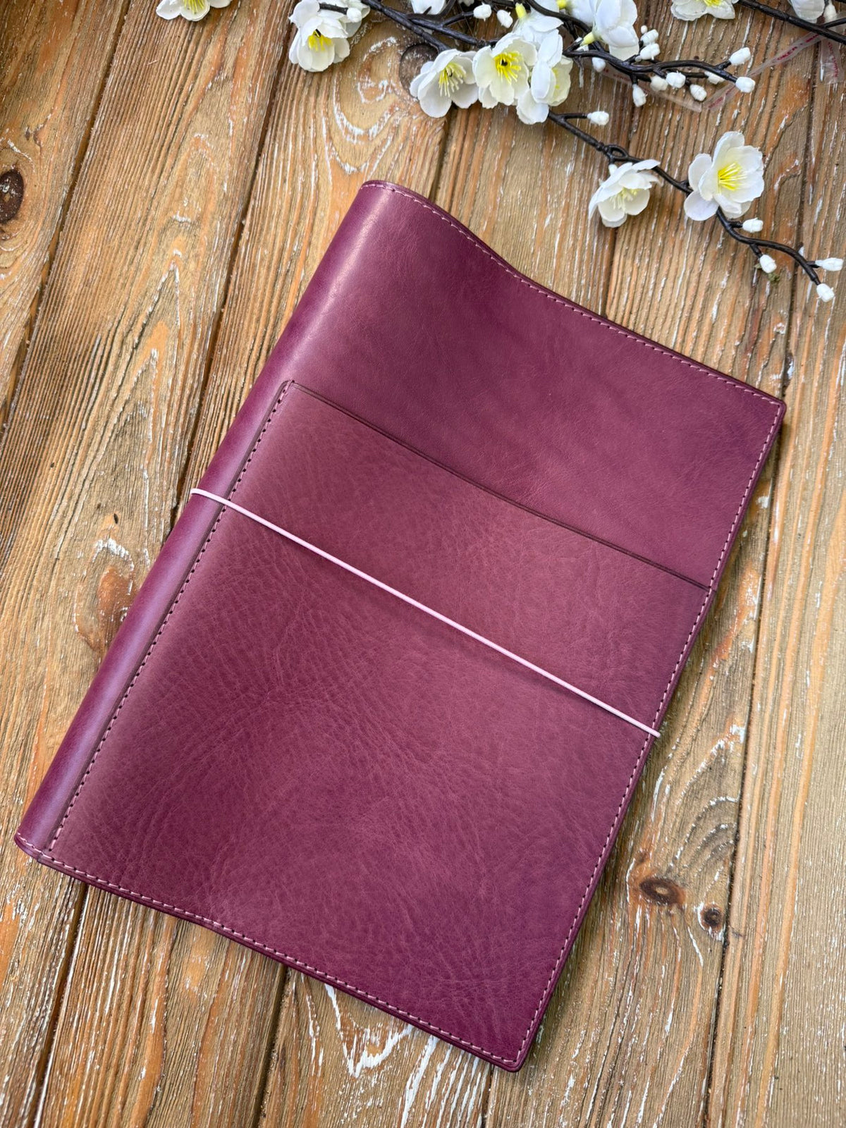 Ready To Ship - B5 Leather Planner Cover – Viola