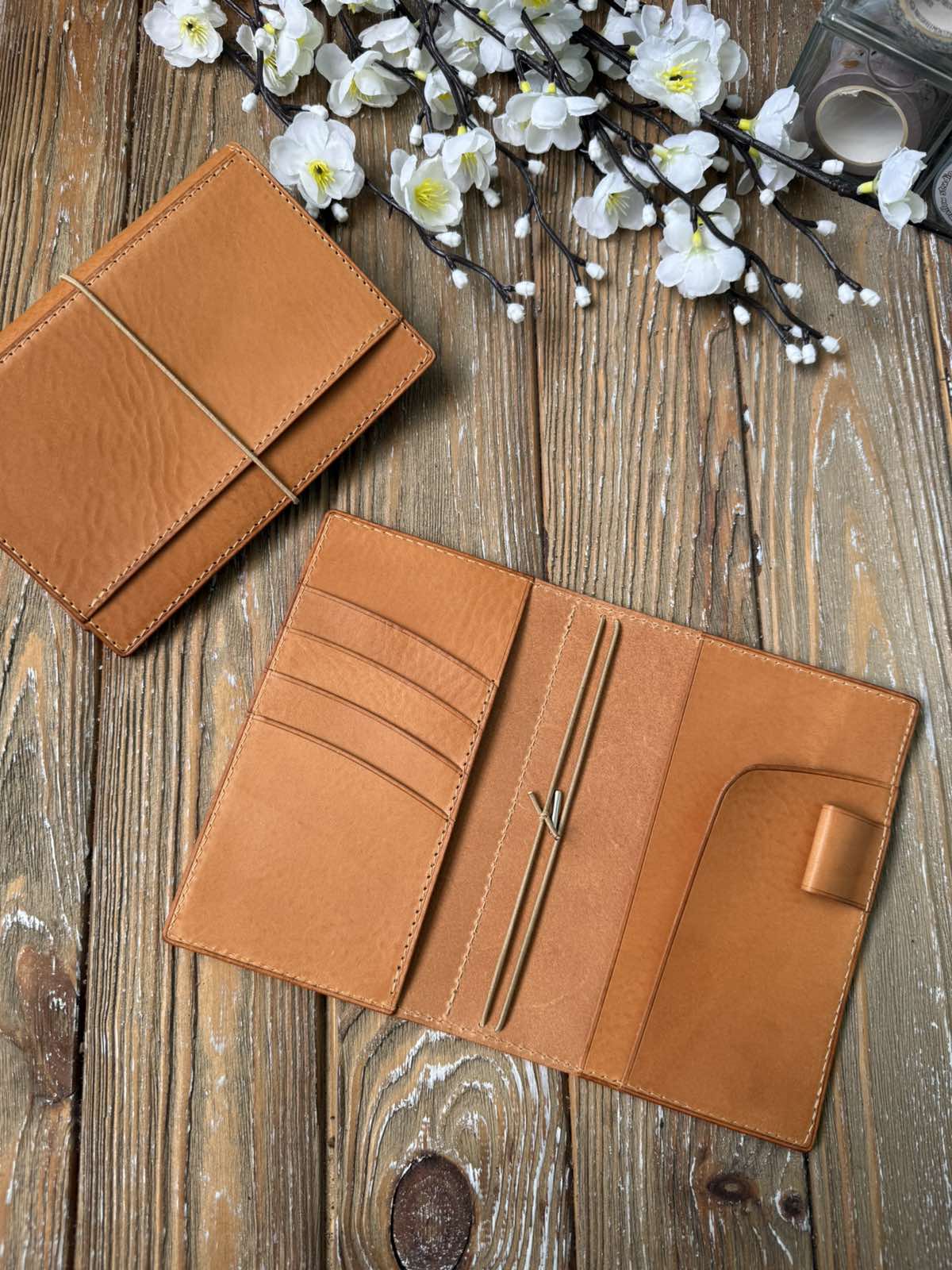 Ready to ship | Pocket & Passport - Aragosta leather