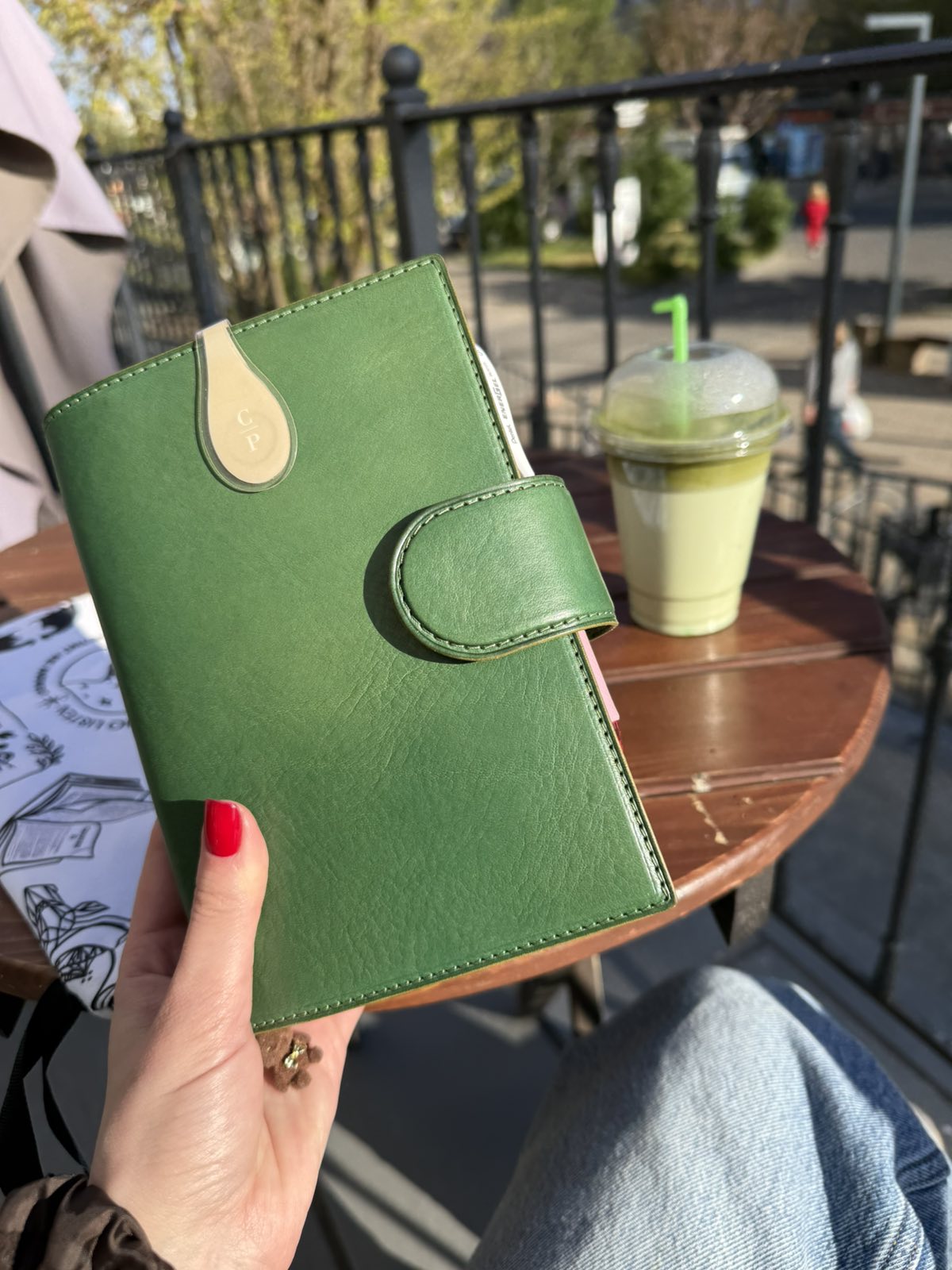 Leather Ring Planner Cover with Stiffener, 6-Rings Binder Cover