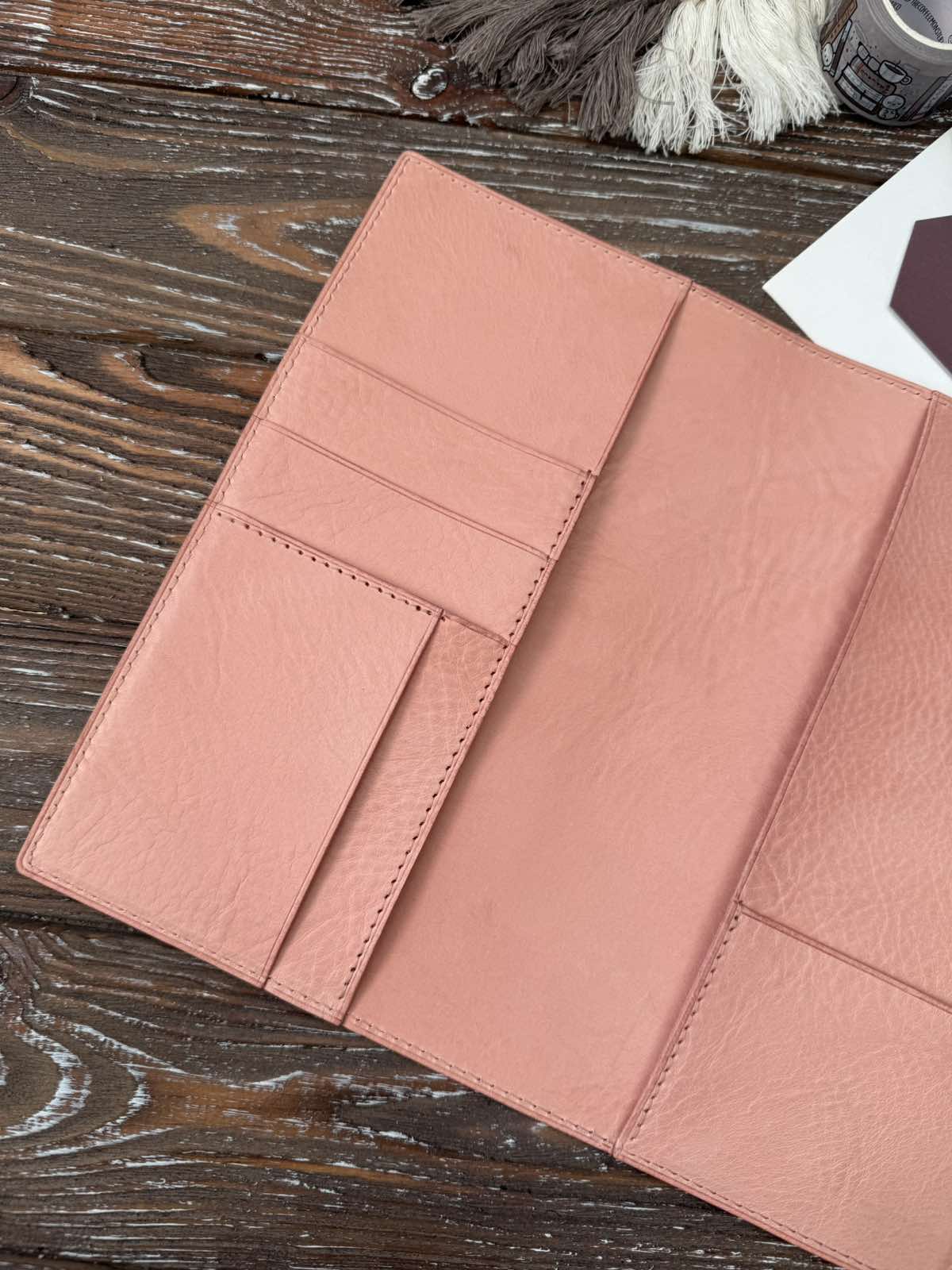 B6 Slim Leather Cover – Veg Tan – Snap closure -Sterling Ink Notebook