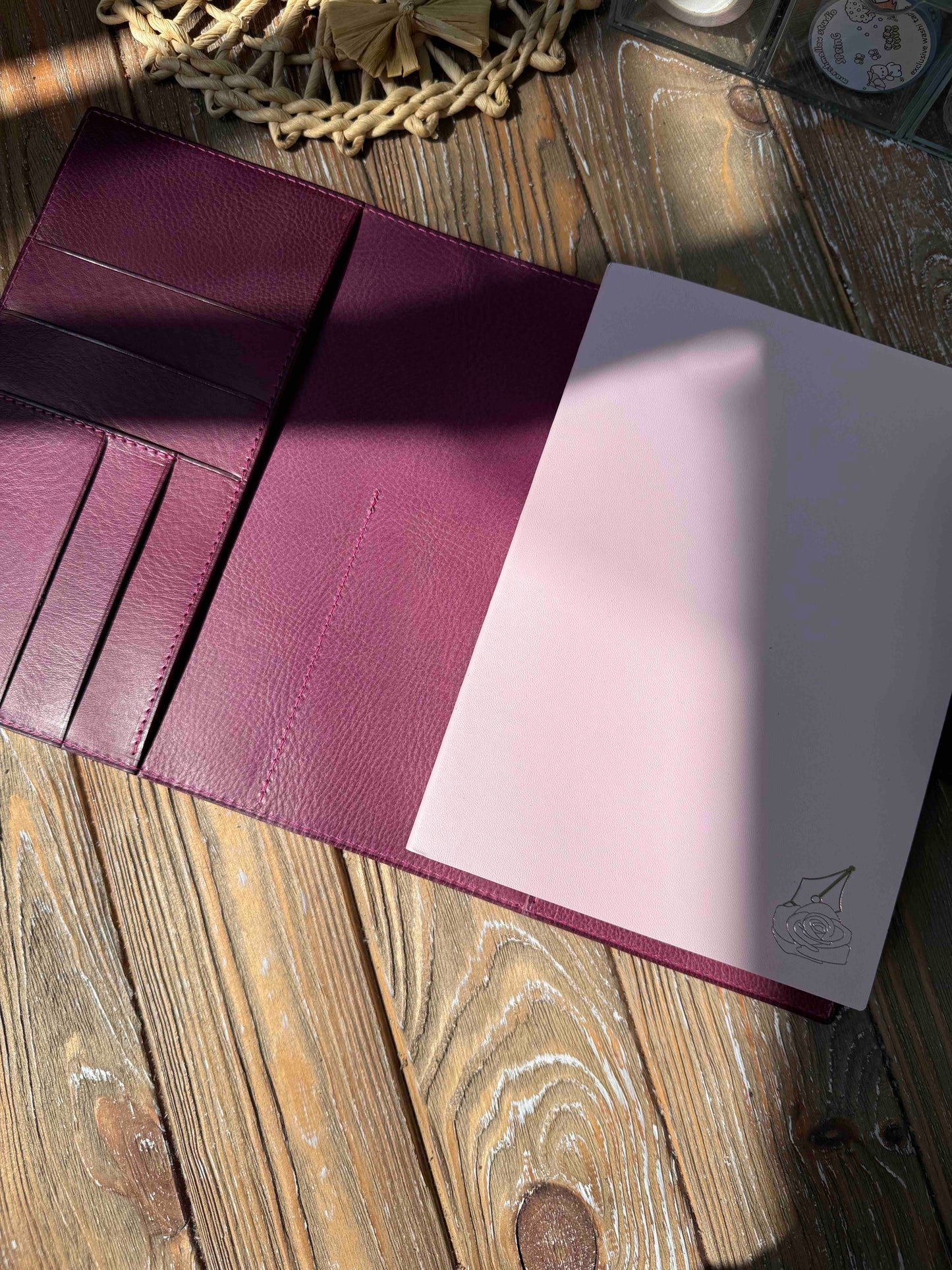 Leather  Cover For RoseyLifePlanner A5 size Flow