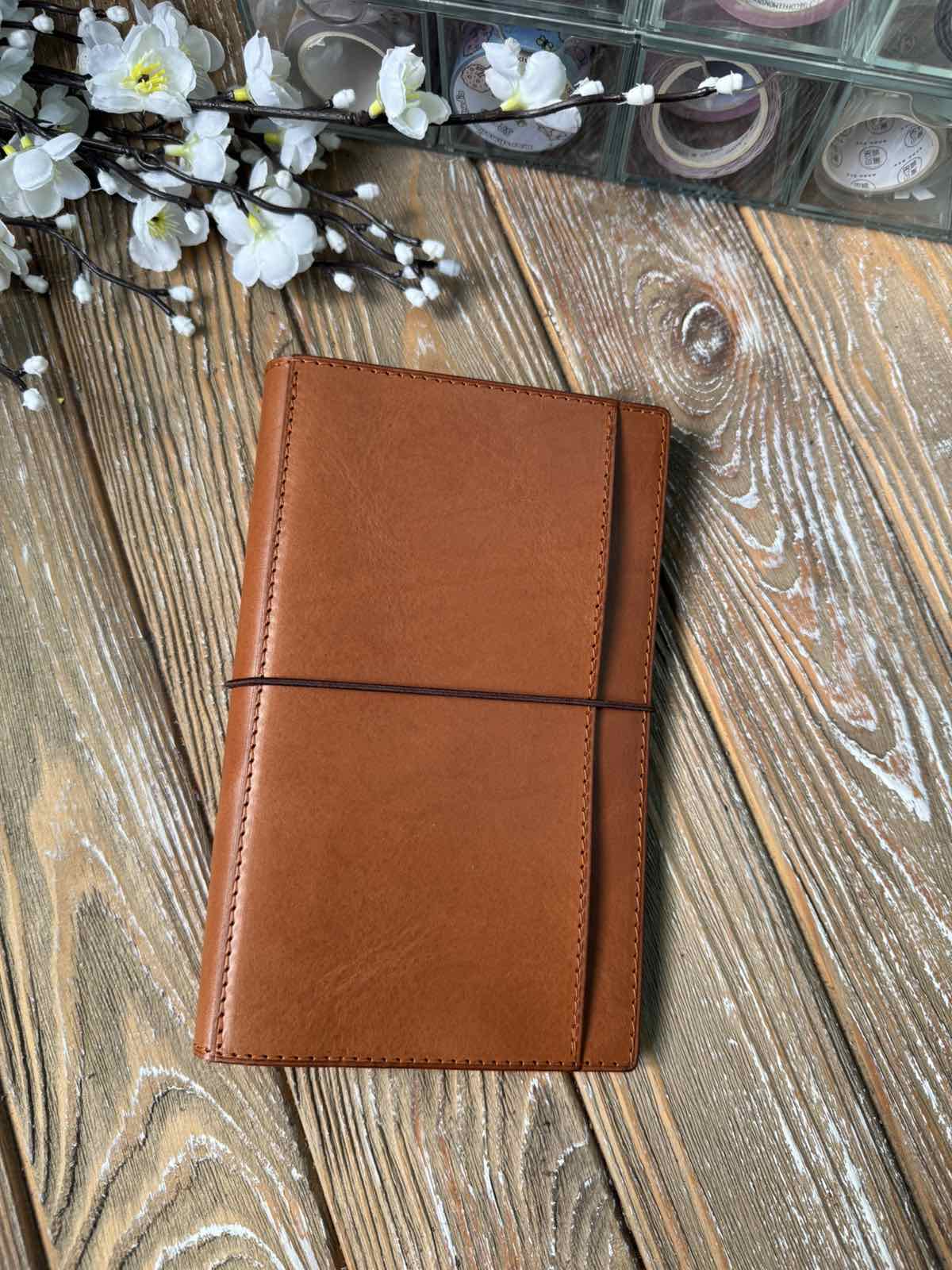 Ready to ship - B6 slim - Marrone leather