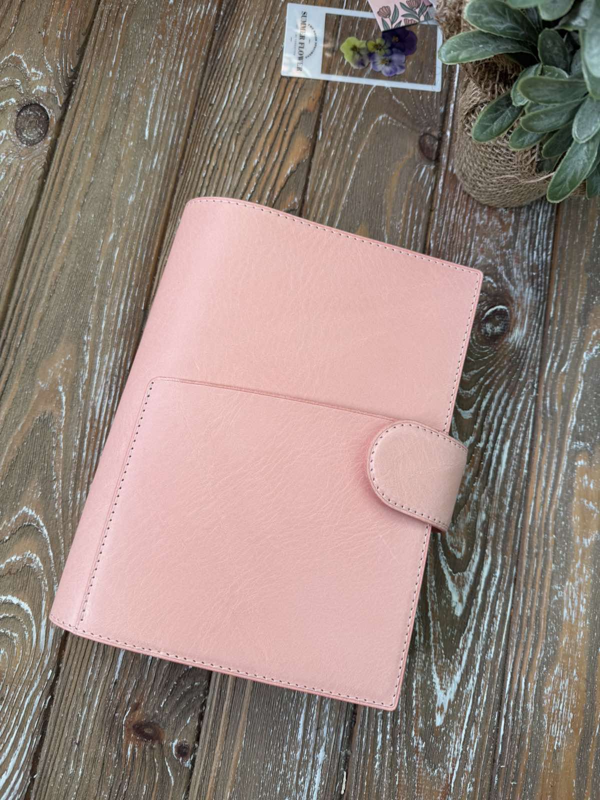 Leather  Cover For RoseyLifePlanner A5 size Flow