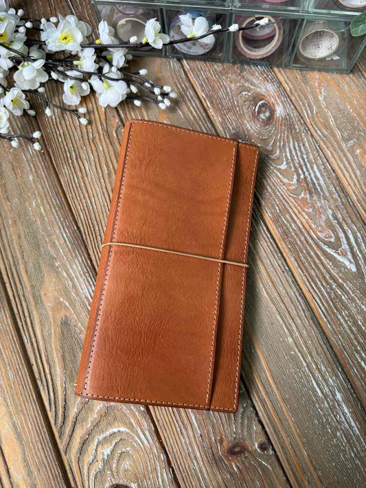 Planner Cover with Vertical Front Pocket | Elastic Closure for Allie Ryaz (FiloPlanner) Notebook
