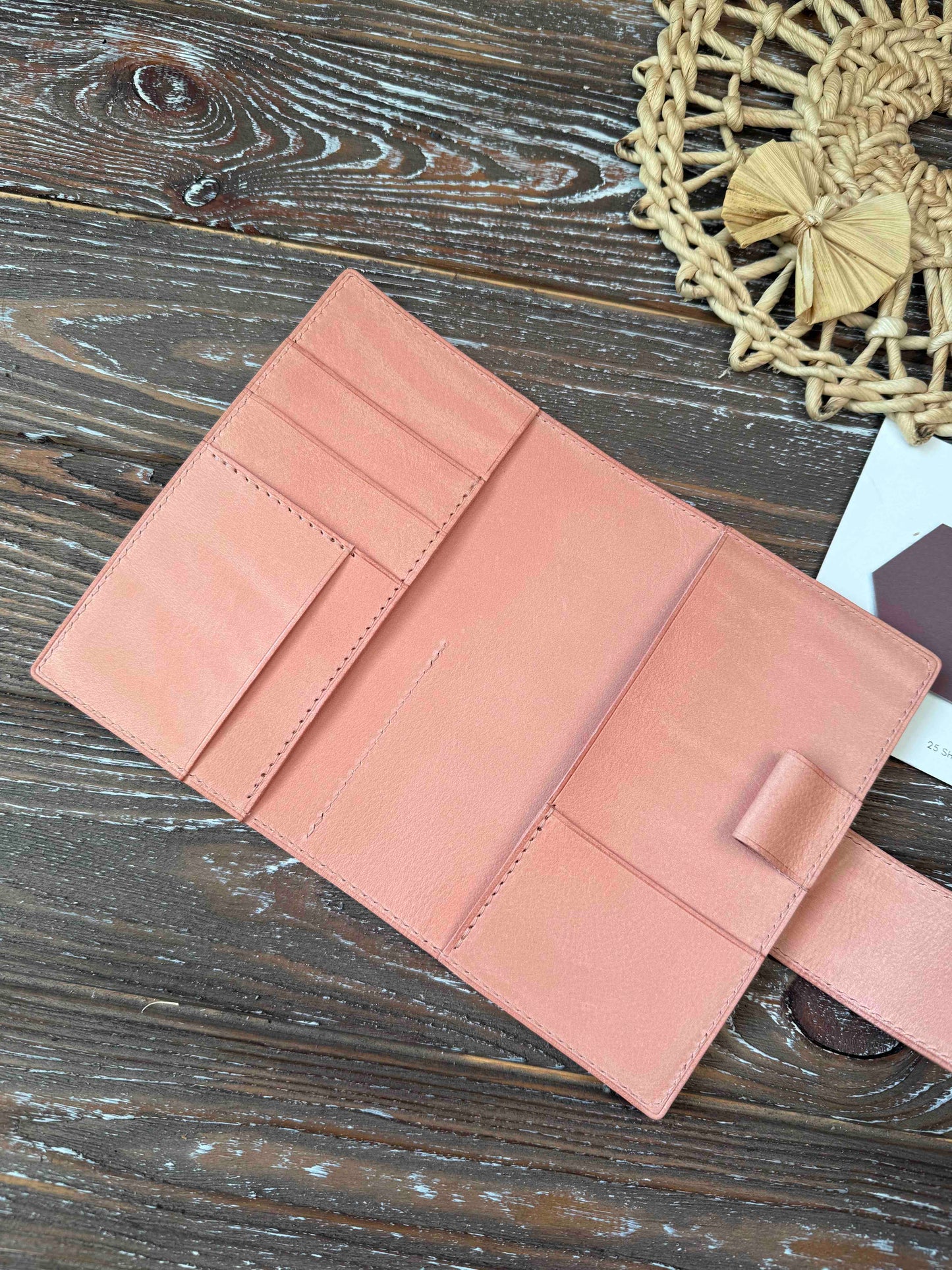 Ready for shipping - Pocket TN notebook, Rosa color, fits Paper Tess Designs pocket daily notebook,  Moleskine Pocket notebook