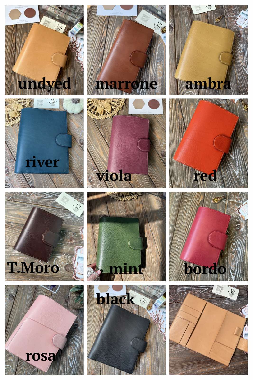 Leather  Cover For RoseyLifePlanner A5 size Flow