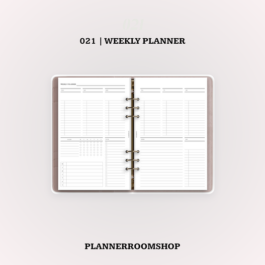 Weekly planner | Printable inserts - 021