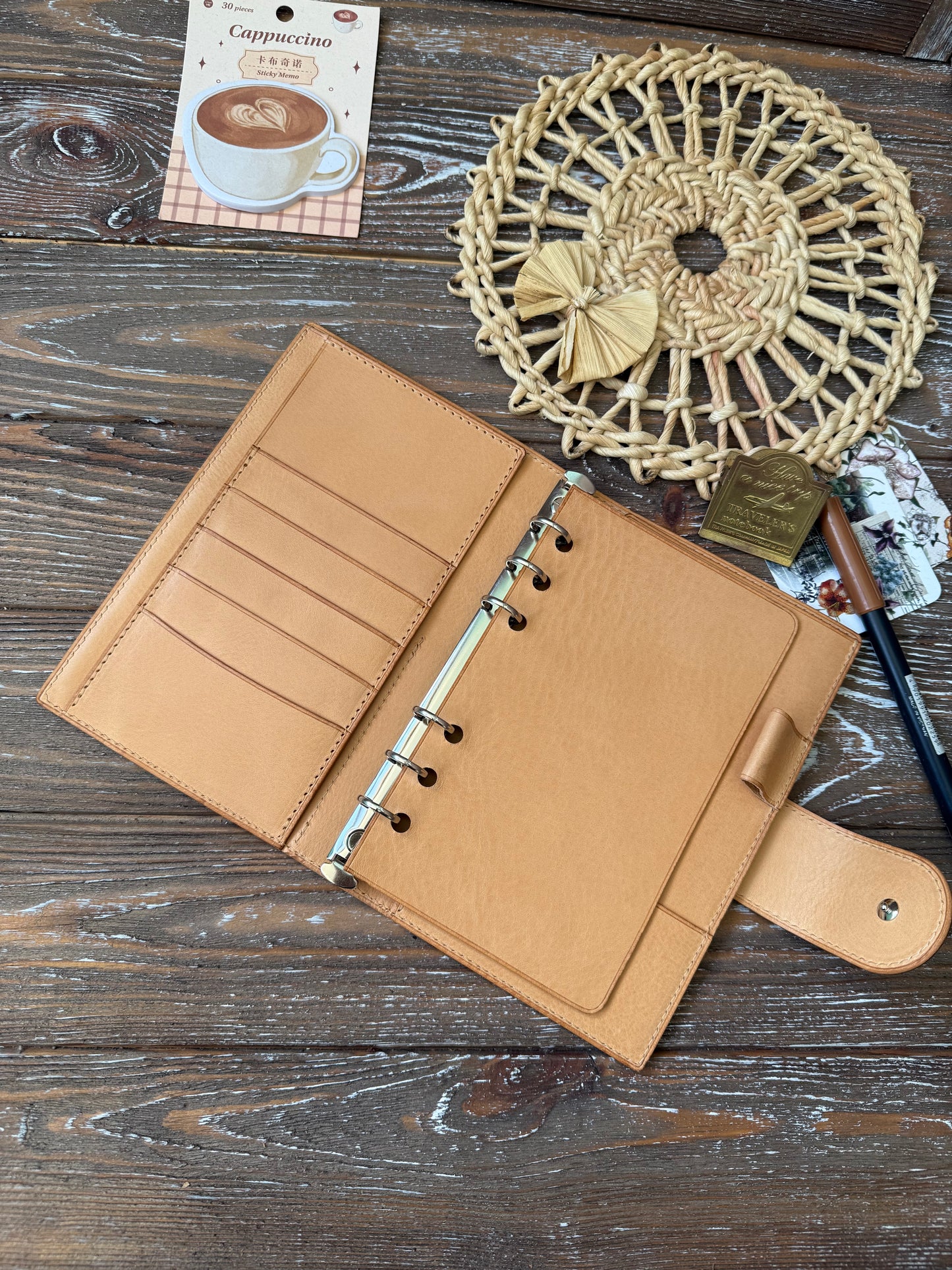 Personal Rings Compact - 15 mm rings -  Leather Planner Cover