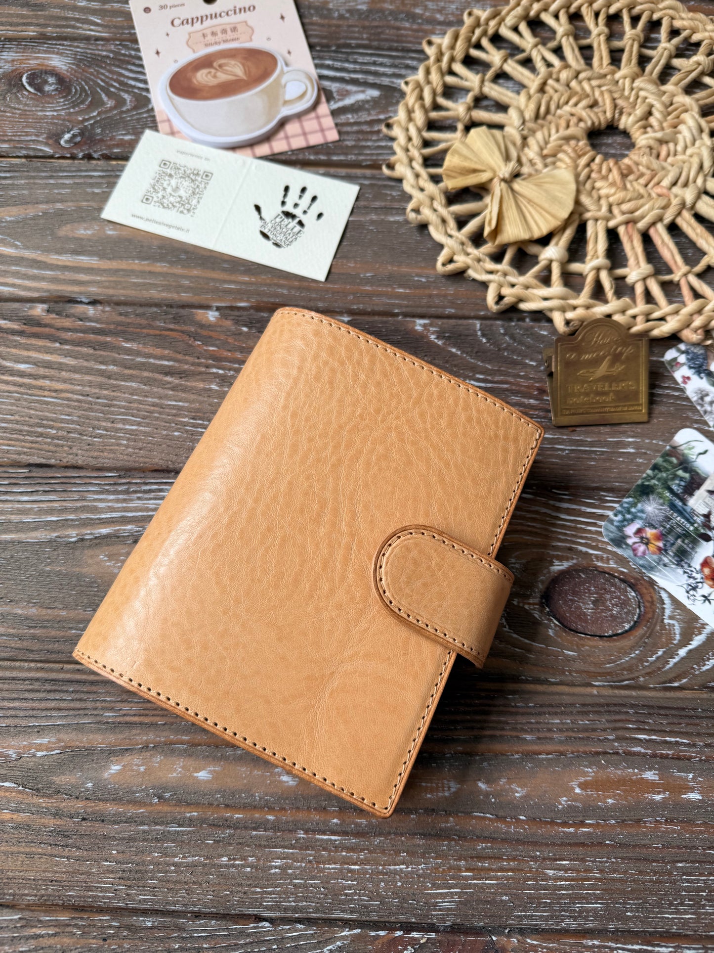 Pocket Rings Compact - 15 mm rings -  Leather Planner Cover
