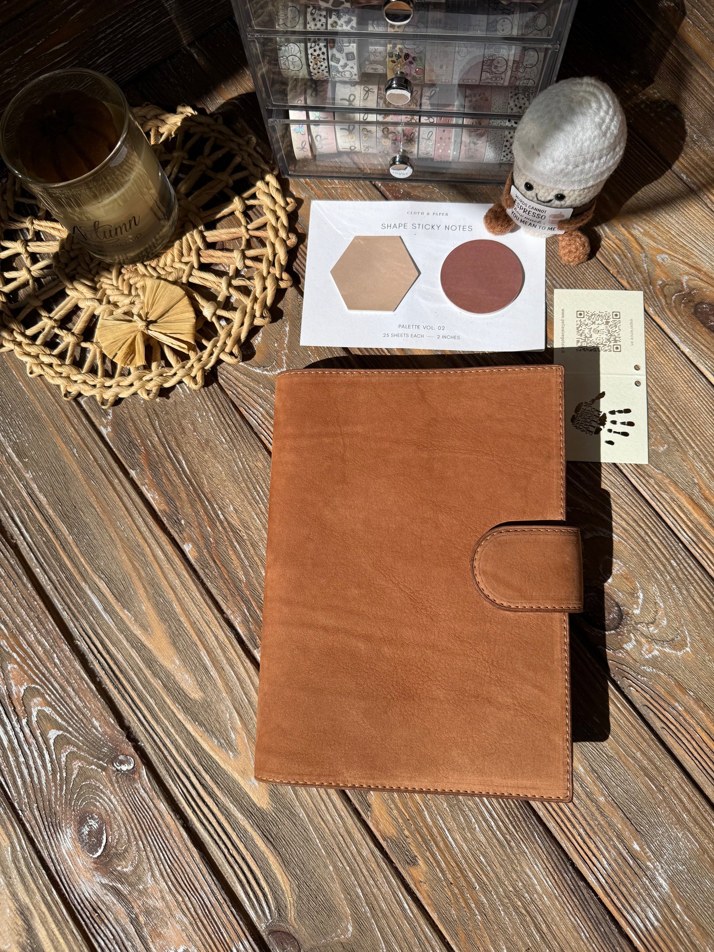 Nubuck Leather Planner Cover - Multiply sizes