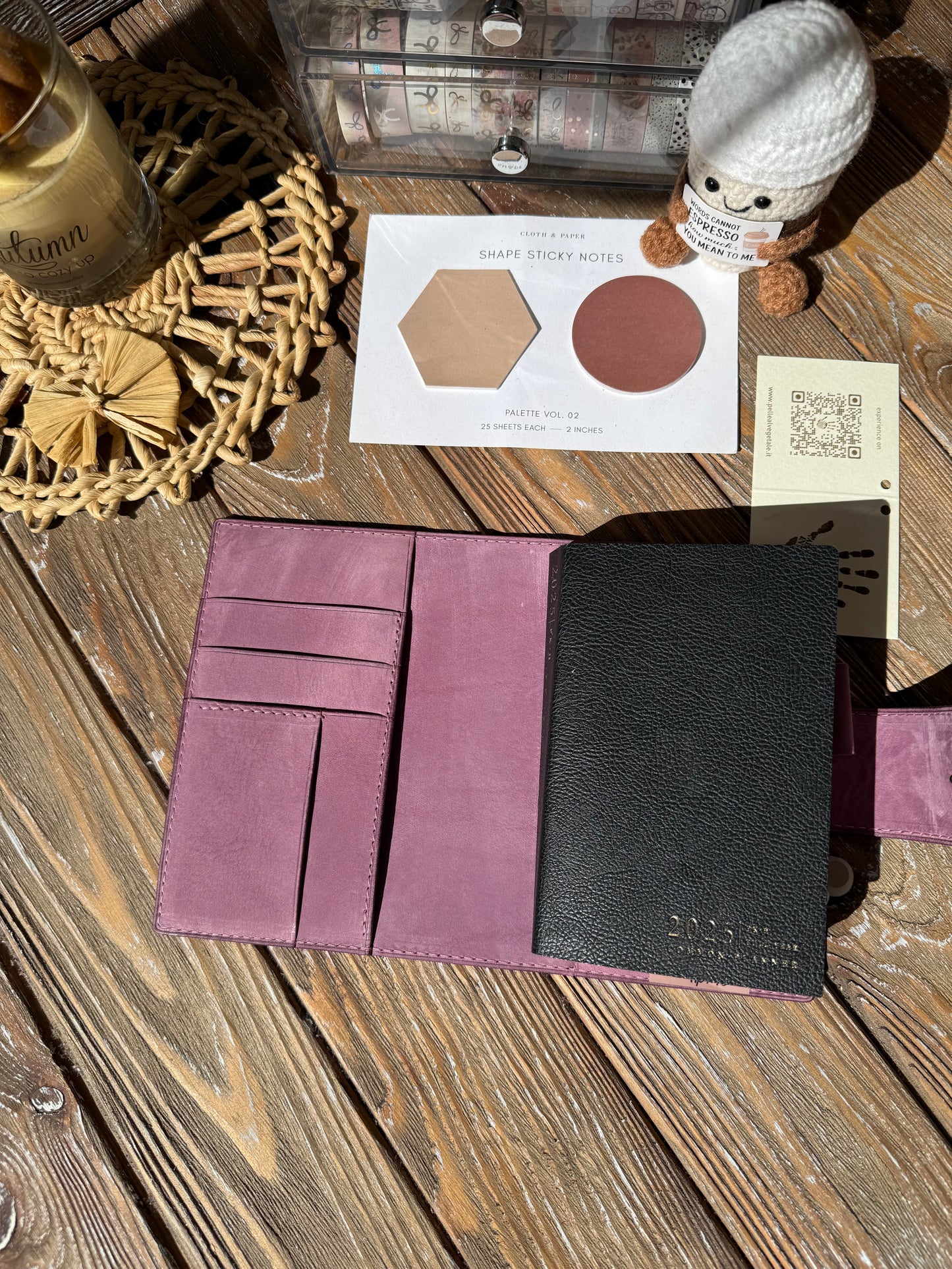Nubuck Leather Planner Cover - Multiply sizes