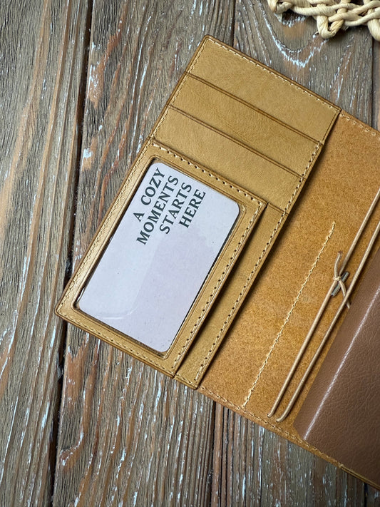 Custom Add Clear Pocket to Your Leather Planner Cover | Transparent ID or Card Pocket Add-On | Fits Standard Credit Card Size