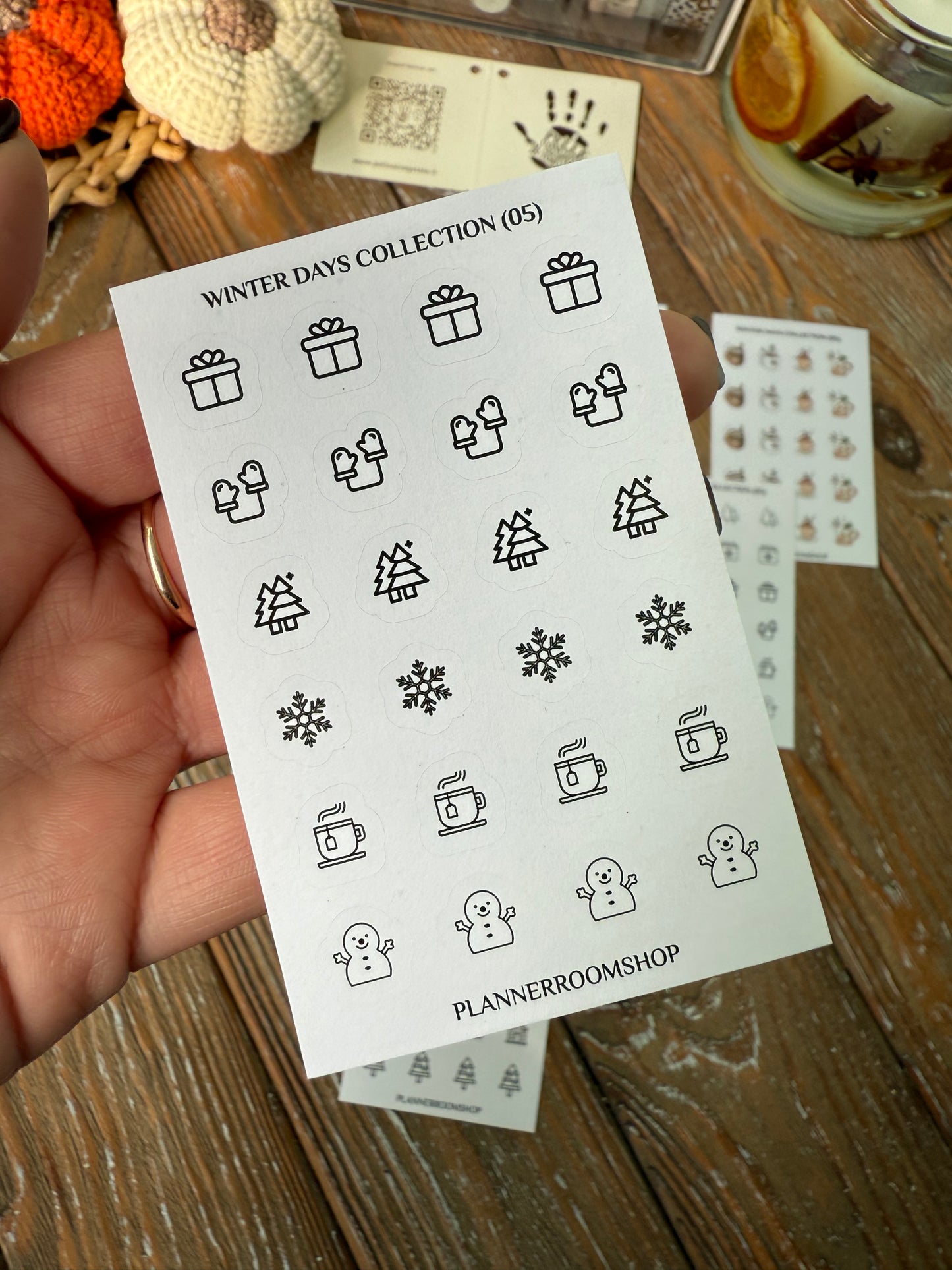 Winter Planner Stickers Bundle | 10 Mini Sheets | Christmas & Cozy Season Stickers | Matte Paper | Holiday Planner Decoration