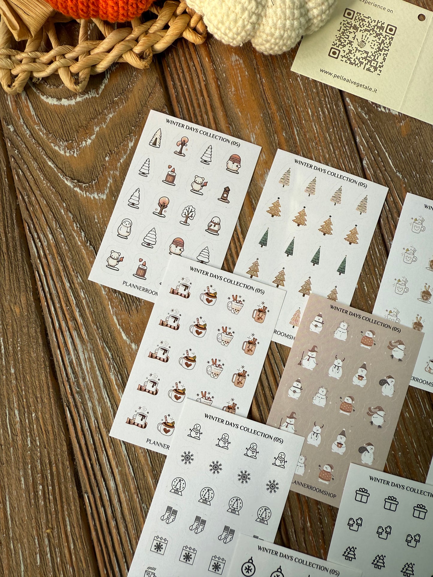 Winter Planner Stickers Bundle | 10 Mini Sheets | Christmas & Cozy Season Stickers | Matte Paper | Holiday Planner Decoration