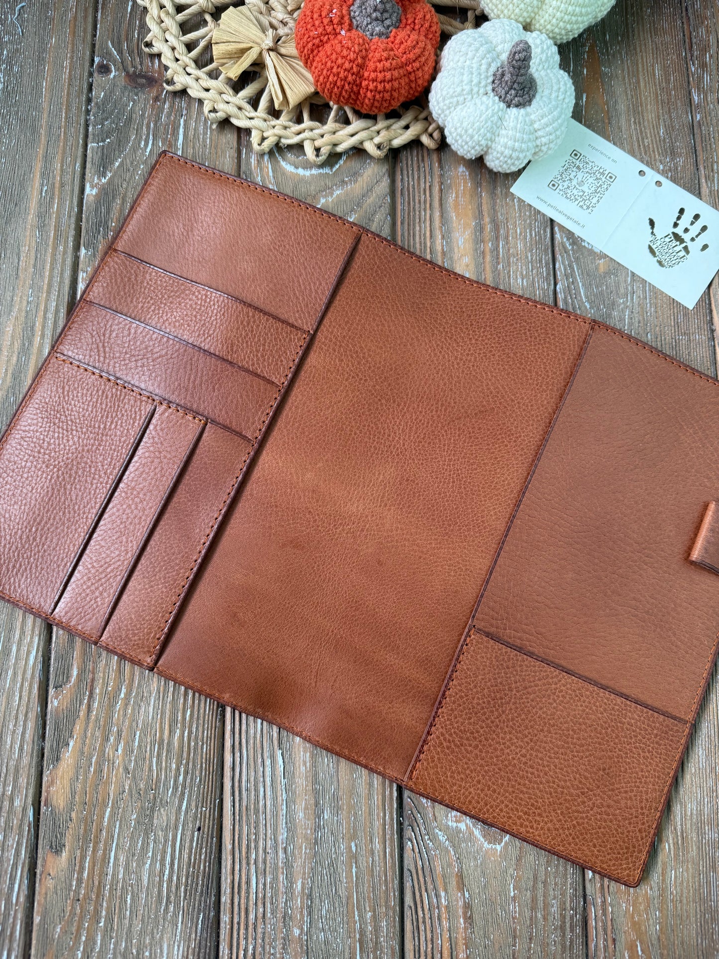 Ready to Ship, A5 Leather Planner Cover – Marrone Brown | Full-Length Back Pocket