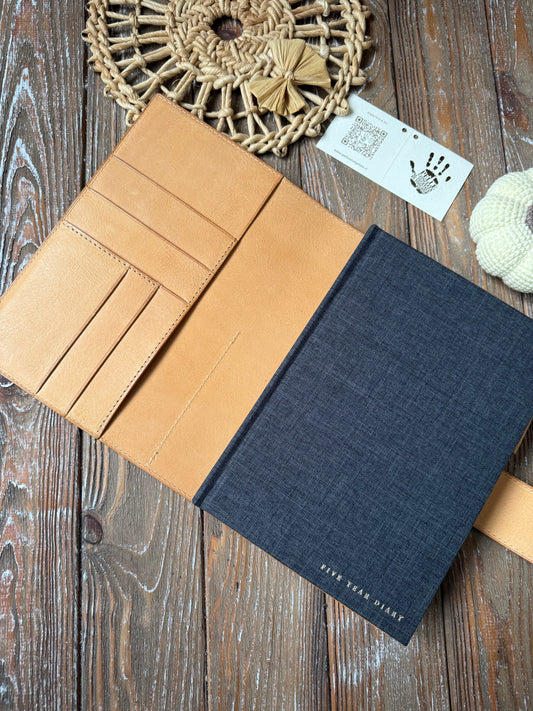 5-Year Sterling Ink Notebook | Daily Memory Journal | Minimal & Elegant Design