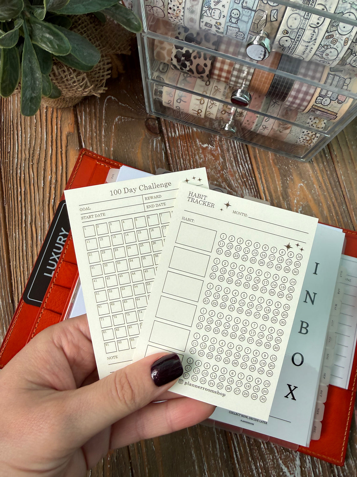 Card View Planner Planner Cards Set — Premium 300gsm Cream Cardstock (12 Double-Sided Ca ...