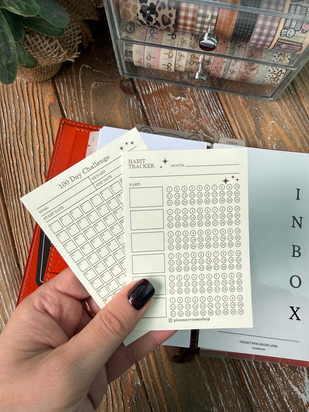 Card View Planner Planner Cards Set — Premium 300gsm Cream Cardstock (12 Double-Sided Ca ...