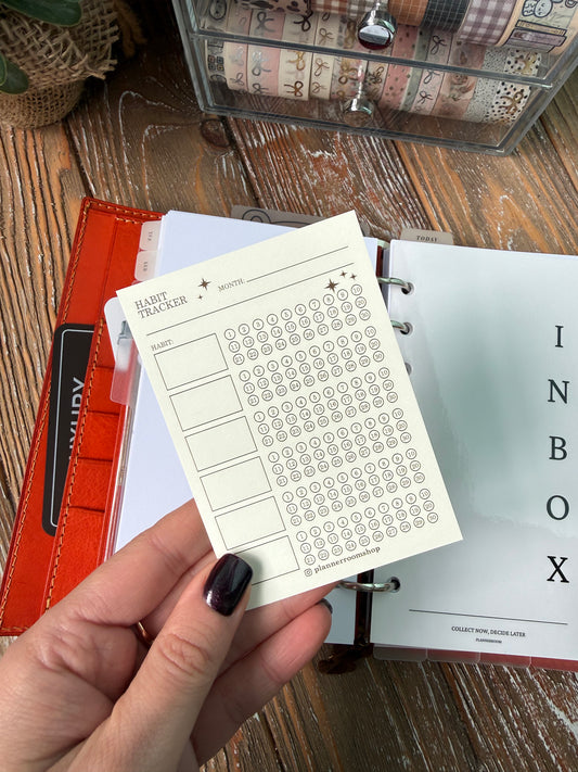 Planner Cards Set — Premium 300gsm Cream Cardstock (12 Double-Sided Cards)