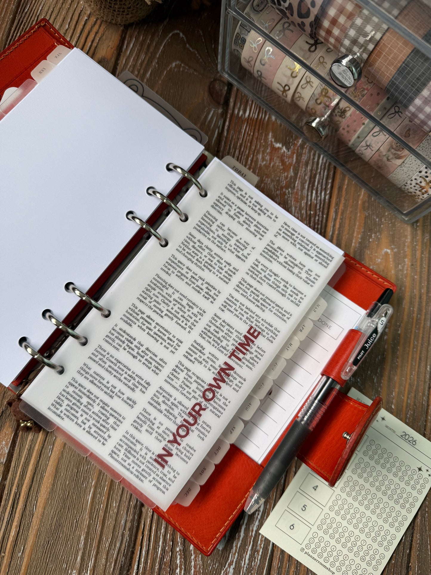 Vellum Dashboard [IN YOUR OWN TIME] — Personal Rings Size