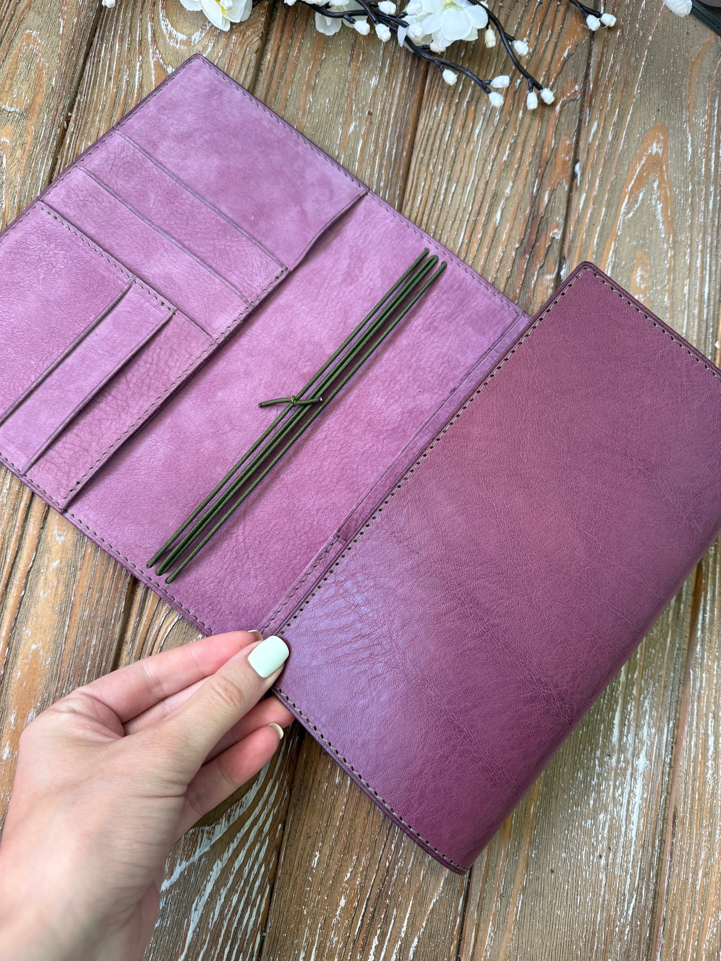 Custom B6 Trifold leather cover