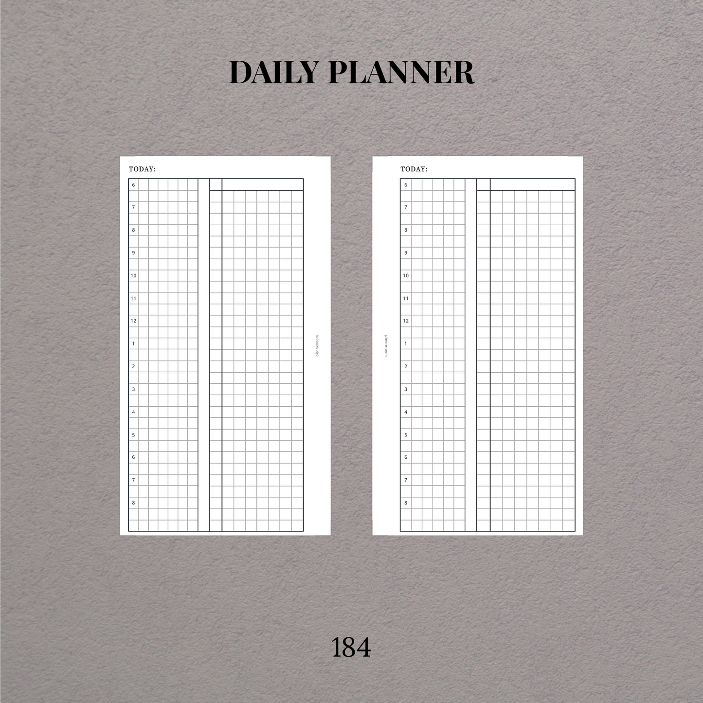 Daily planner - 184