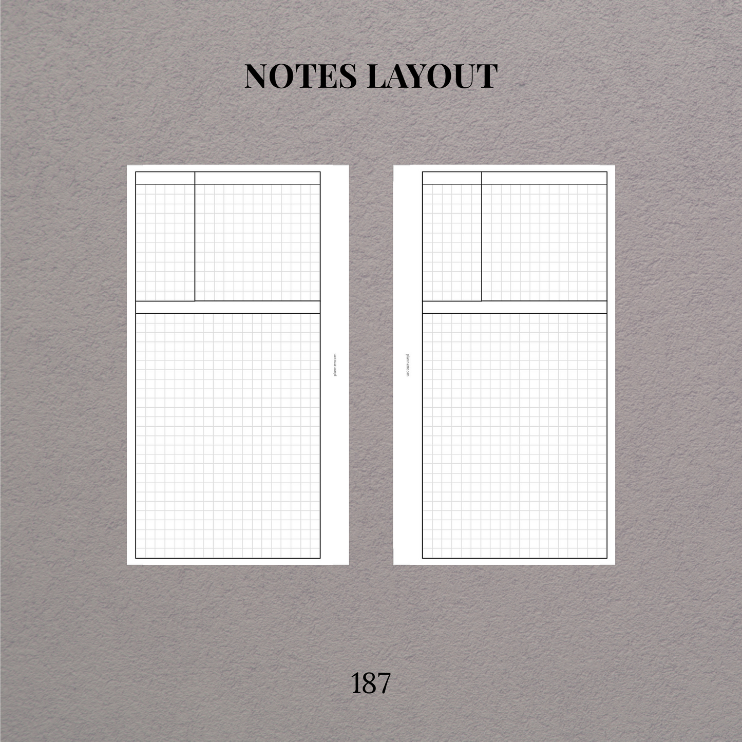 Notes inserts - 187