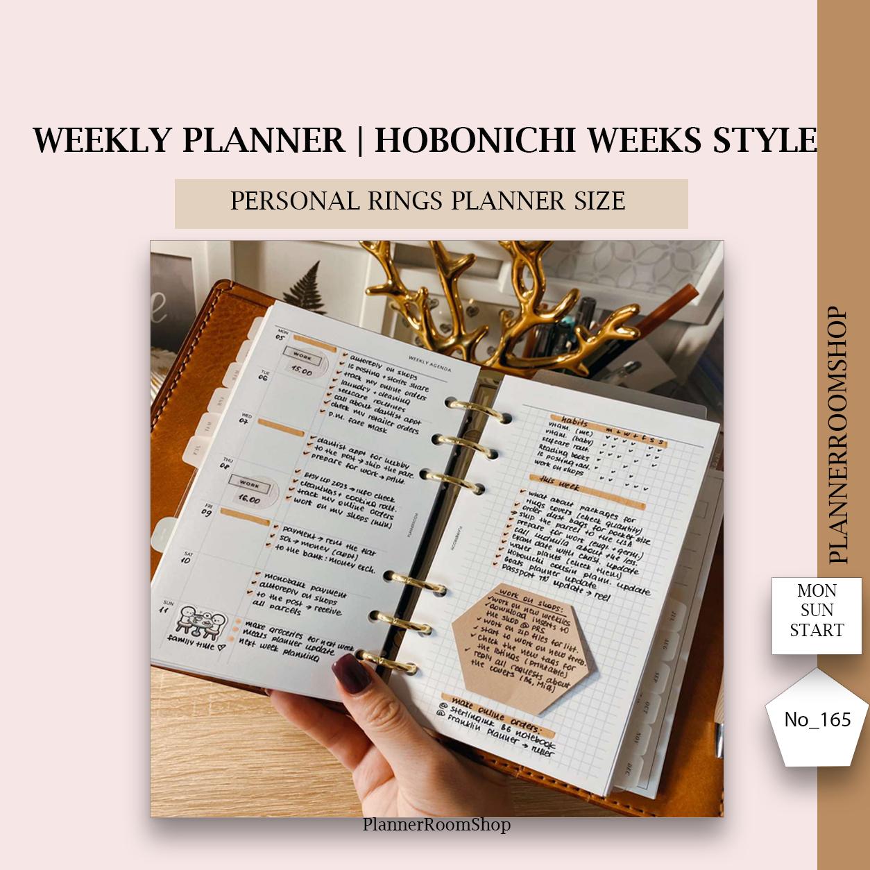 Weekly planner | Printable inserts - 165